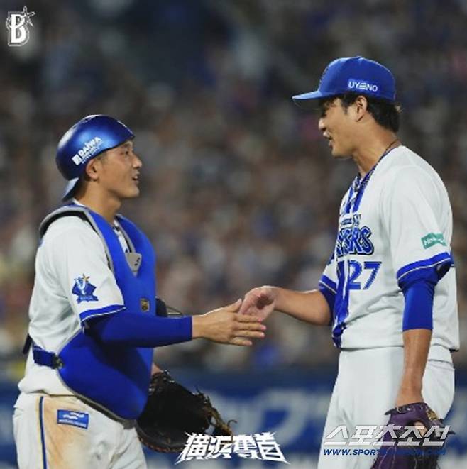 후지나미는 한신 소속이던 2022년 9월 히로시마를 상대로 통산 57승을 올리고 1073일 만에 승리를 추가했다. 사진캡처=요코하마 베이스타즈 SNS