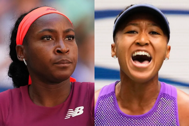 8강 티켓을 다투게 된 고프와 오사카. 마르카 캡처