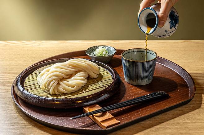 서울 강남구 우동명가 기리야마본진의 자루우동. /이신영 영상미디어 기자