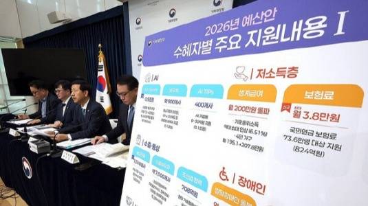 2026년 정부 예산안 브리핑. 연합뉴스
