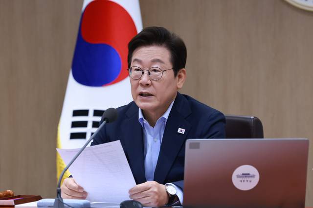 이재명 대통령, 임시 국무회의 발언 [연합뉴스]