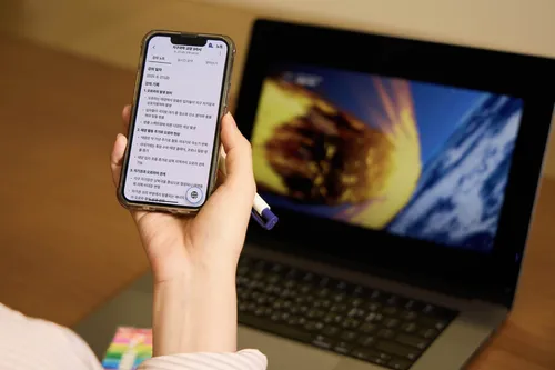 SK텔레콤의 인공지능 비서 ‘에이닷’의 노트 기능은 음성 대화를 실시간으로 받아쓰고 요약해준다. SK텔레콤 제공