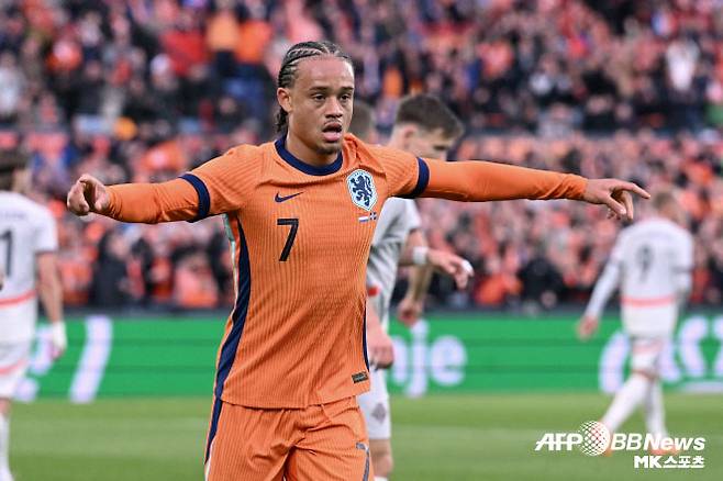사비 시몬스는 네덜란드 축구 대표팀 에이스다. 사진=AFPBBNews=News1