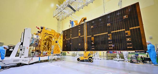 환경탑재체(GEMS)가 탑재된 정지궤도 위성 천리안2B호. /사진제공=국립환경과학원