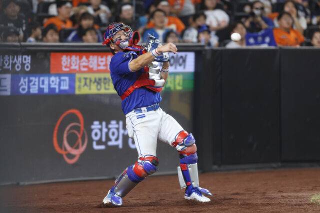 삼성 라이온즈 강민호./삼성 라이온즈