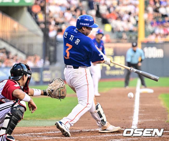 [OSEN=조은정 기자] 한화 안치홍. 2025.08.10 /cej@osen.co.kr