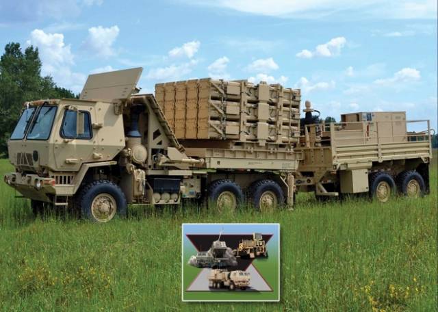 중형전술차량에 탑재돼 기동성이 뛰어난 IFPC((Indirect Fire Protection Capability) 발사대 모습. 사진 제공=미 육군