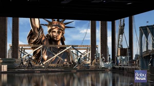 아르떼뮤지엄 뉴욕 GARDEN공간의 'NEW YORK IS ART' 작품 중 한 장면.&nbsp;ⓒ아르떼뮤지엄