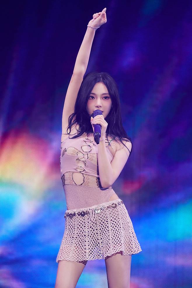 에스파가 지난 8월 29일부터 31일까지 서울 송파구 케이스포돔에서 ‘2025 aespa LIVE TOUR -SYNK : aeXIS LINE’(2025 에스파 라이브 투어 – 싱크 : 엑시스 라인)을 개최했다. 사진 | SM엔터테인먼트