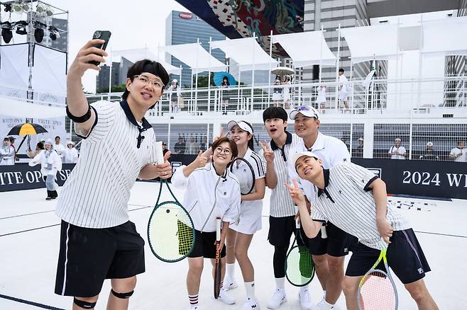 2024 화이트오픈서울 FILA 셀럽 테니스 매치에 참여한 셀럽