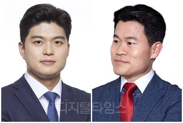 김용태(왼쪽) 국민의힘 의원과 한국사 강사 출신 유튜버 전한길씨. [디지털타임스 DB]