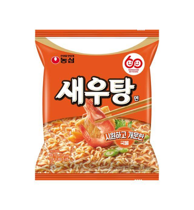 농심이 15일 출시할 예정인 새우탕면. 농심 제공