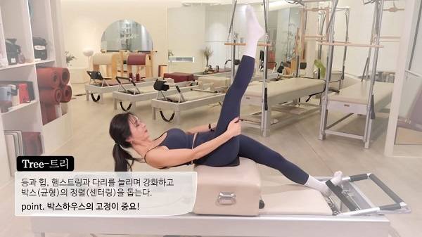 트리 동작을 하는 하원미./사진=유튜브 채널 ‘하원미’