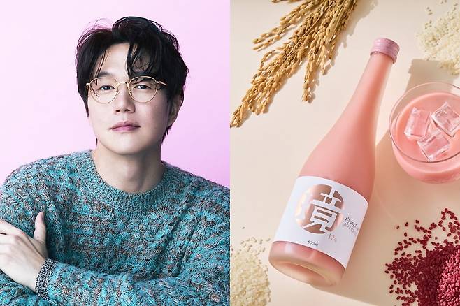 성시경의 주류 브랜드의 신제품 '경탁주 로제 12도' /사진=에스케이재원