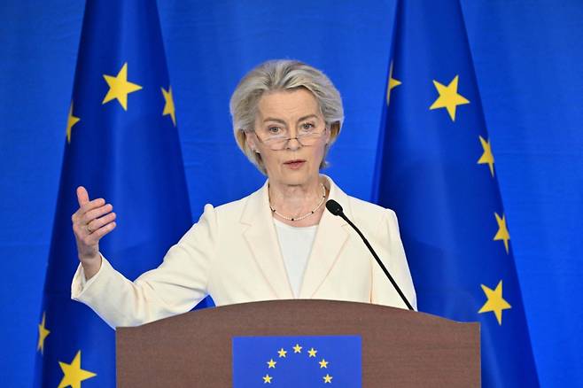 우르줄라 폰데어라이엔 EU(유럽연합) 집행위원장 /AFPBBNews=뉴스1