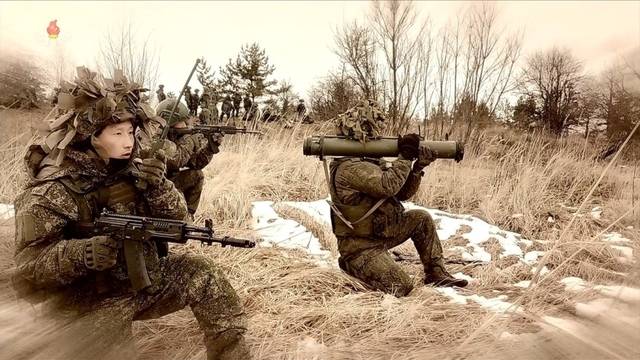 8월 31일 조선중앙TV가 공개한 우크라이나 전쟁에 참전한 북한군의 전투 영상 기록물. 조선중앙TV 연합뉴스