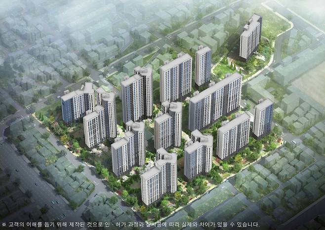 두산위브&수자인 부평 더퍼스트 조감도. [두산건설 제공]