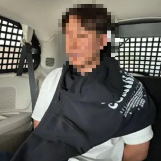 불법체류자 단속 강도를 높이고 있는 미 이민세관단속국(ICE)에 지난 6월 체포된 저스틴 정(사진 일부 모자이크 처리함). 미 국토안보부 홈페이지 캡처