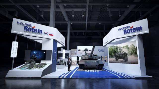 ‘제33회 폴란드 국제방산전시회' 현대로템 부스 전경. 사진 제공=현대로템