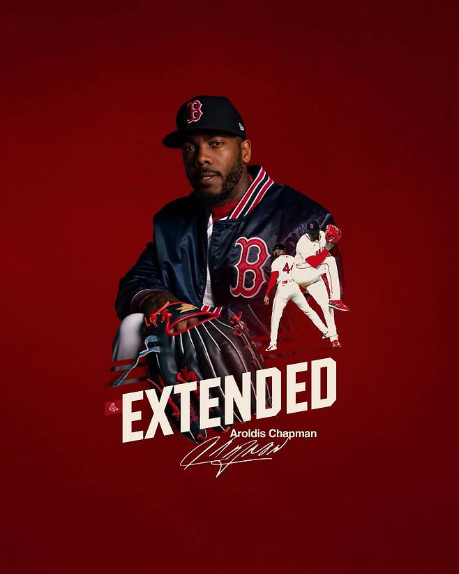 아롤디스 채프먼. 사진=보스턴 레드삭스 SNS