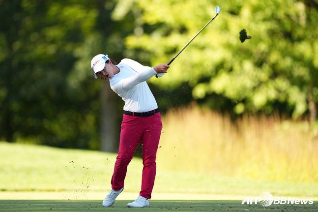 김세영이 아이언샷을 날리고 있다. /AFPBBNews=뉴스1