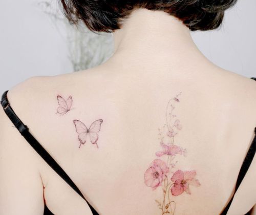 성소민 타투이스트(활동명 플라워)의 작품 / 인스타그램 캡처