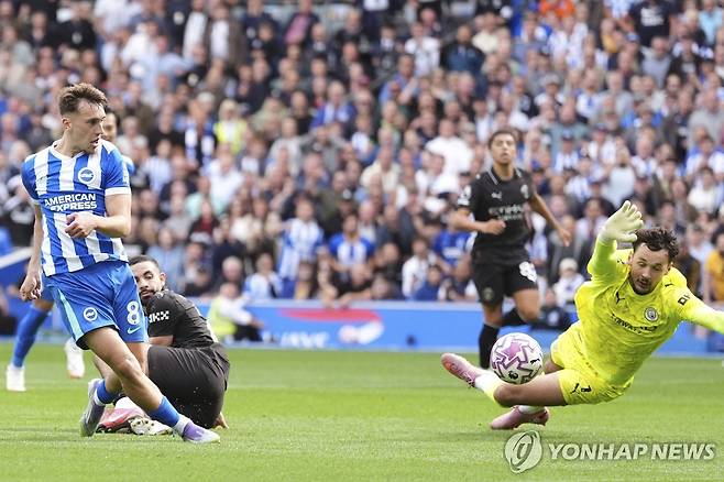 슈팅하는 밀너(좌측) [AP=연합뉴스]