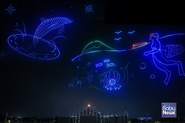 드론 쇼. ⓒ제주신화월드