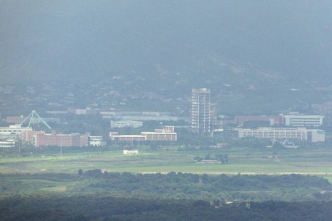 경기도 파주시 접경지역에서 비무장지대(DMZ)와 개성공단 일대. (사진= 연합뉴스)