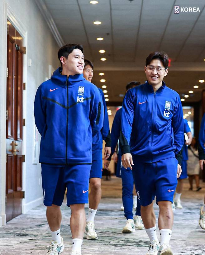 이동경(김천)과 이강인(PSG). 사진=대한축구협회