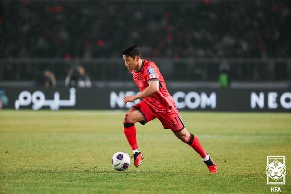 한국 축구 대표팀 공격수 황희찬. 사진┃대한축구협회