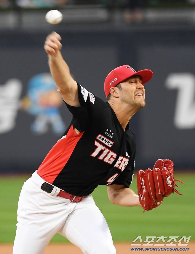 29일 수원KT위즈파크에서 열린 KBO리그 KT 위즈와 KIA 타이거즈의 경기. KIA 네일이 역투하고 있다. 수원=박재만 기자 pjm@sportschosun.com/2025.08.29/