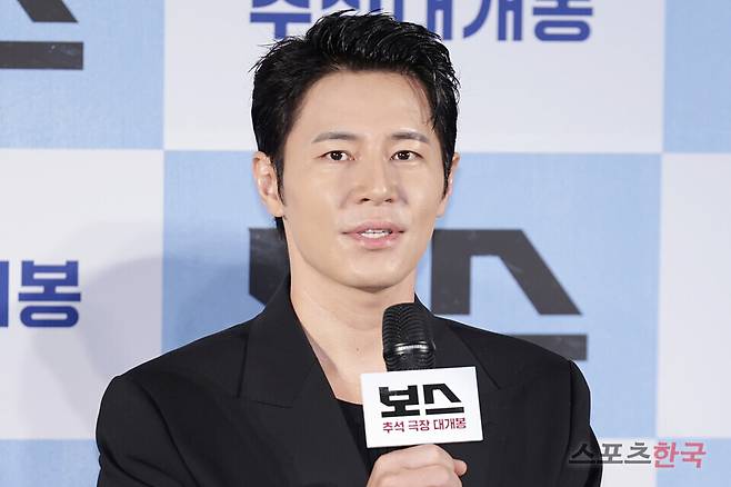 영화 '보스' 제작보고회에 참석한 배우 이규형. 25.9.1 ⓒ이혜영 기자 lhy@hankooki.com