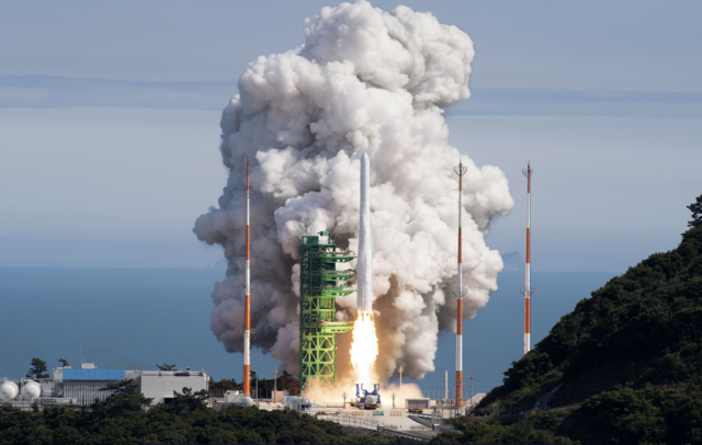 누리호 3차 발사 모습.