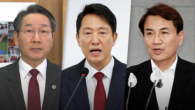 유정복 인천시장, 오세훈 서울시장, 김진태 강원도지사 [자료사진]