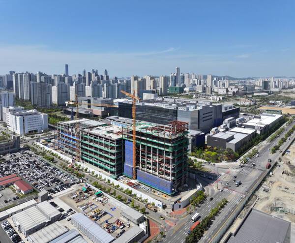 인천 송도국제도시 싸토리우스 공사 현장. 인천경제청 제공