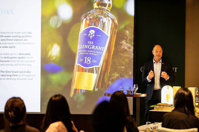 지난달 31일 서울신라호텔에서 열린 신라면세점 주최의 ‘더 글렌그란트’ 마스터 클래스 <사진=호텔신라>