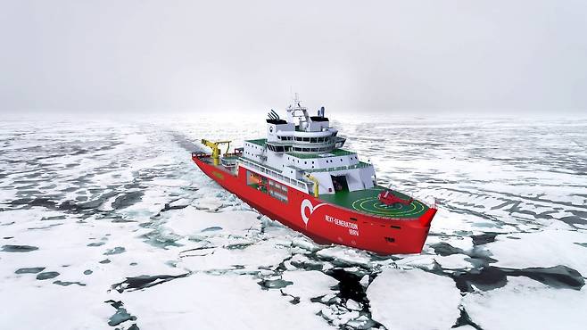 차세대 쇄빙연구선 조감도 [해양수산부 제공]