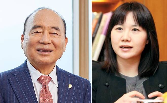 [서울=뉴시스] 서희건설 이봉관 회장(왼쪽)과 그의 장녀인 이은희 서희건설 부사장. 2025.09.02. (사진=서희건설 제공) photo@newsis.com  *재판매 및 DB 금지