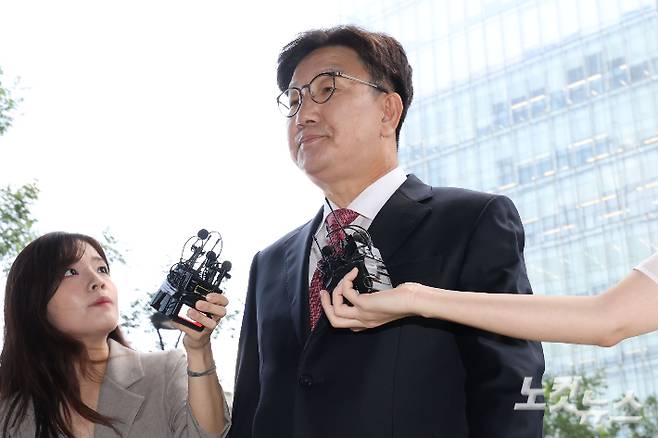 통일교로부터 불법 정치자금을 수수한 의혹을 받는 권성동 국민의힘 의원. 류영주 기자