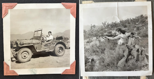 6·25 당시 한국인 여성과 파병 온 미국인 남성 커플의 손녀라고 밝힌 글쓴이가 올린 옛 흑백 사진. 온라인 커뮤니티 ‘레딧’ 캡처