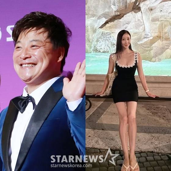 윤정수(왼쪽)와 원자현 /사진=스타뉴스, 원자현 SNS