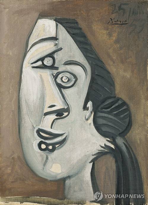 파블로 피카소 'Tete de Femme au Chignon' [연합뉴스 자료 사진]