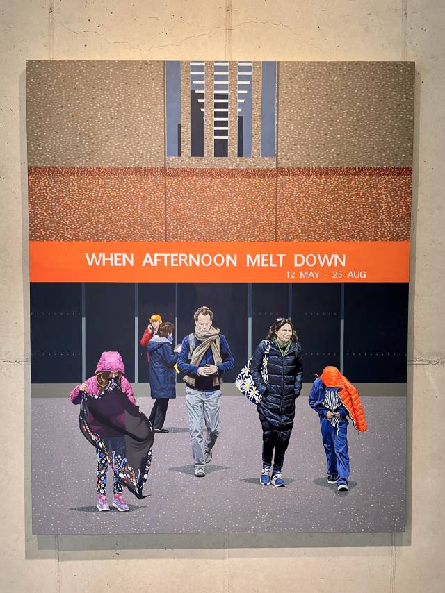 서상익, 익숙한 풍경-녹아내리는 오후, Oil on canvas, 162.2x130.3cm, 2020.