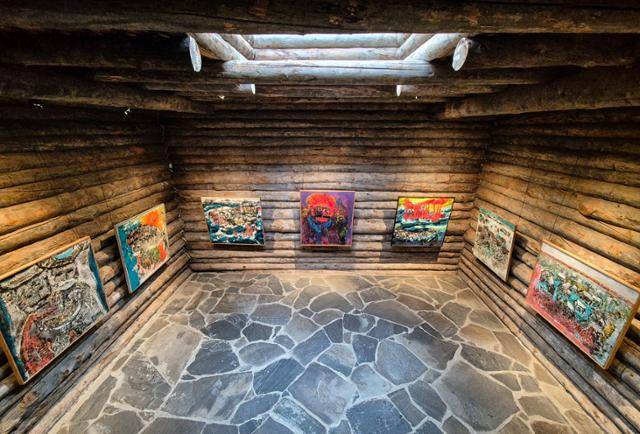 핀란드 라플란드 키틸라 새레스퇴니에미 미술관 본관 주 회랑