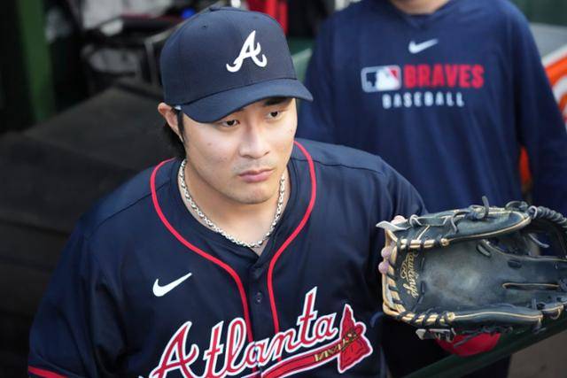 애틀랜타 유니폼을 입은 김하성. 시카고=AP 연합뉴스