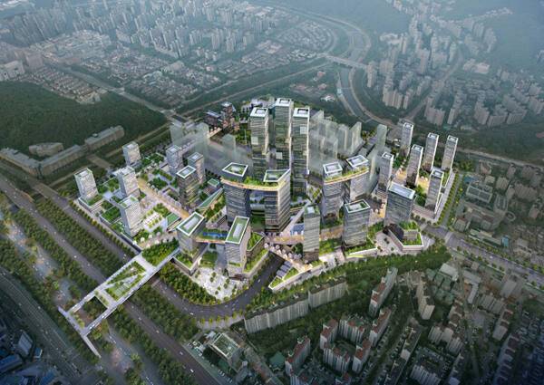 오리역 제4테크노밸리 개발 조감도. 성남시 제공