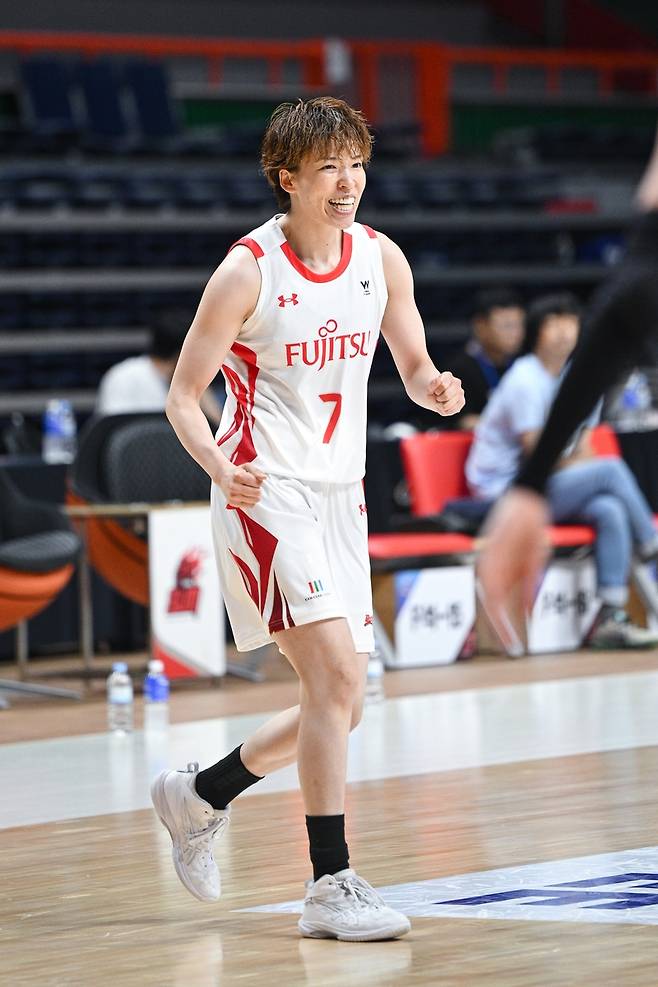 후지쓰 하야시 사키 [한국여자농구연맹 제공. 재판매 및 DB 금지]