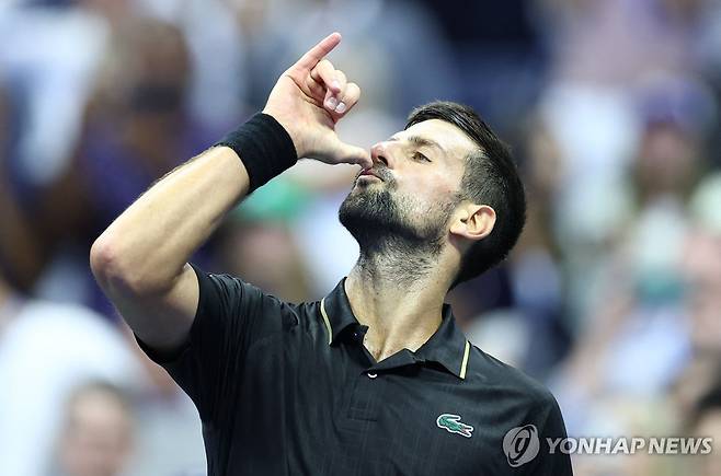 케데헌 안무를 선보이는 노바크 조코비치 [AFP=연합뉴스]
