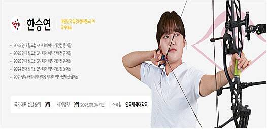 한승연. 조직위 제공